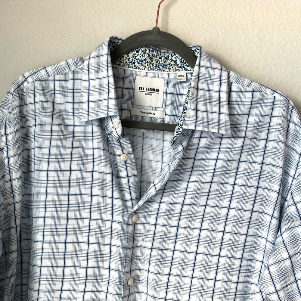 \Ben Sherman\• Men’s Tailored Slim Fit Dress Shirt - Picture 3 of 16